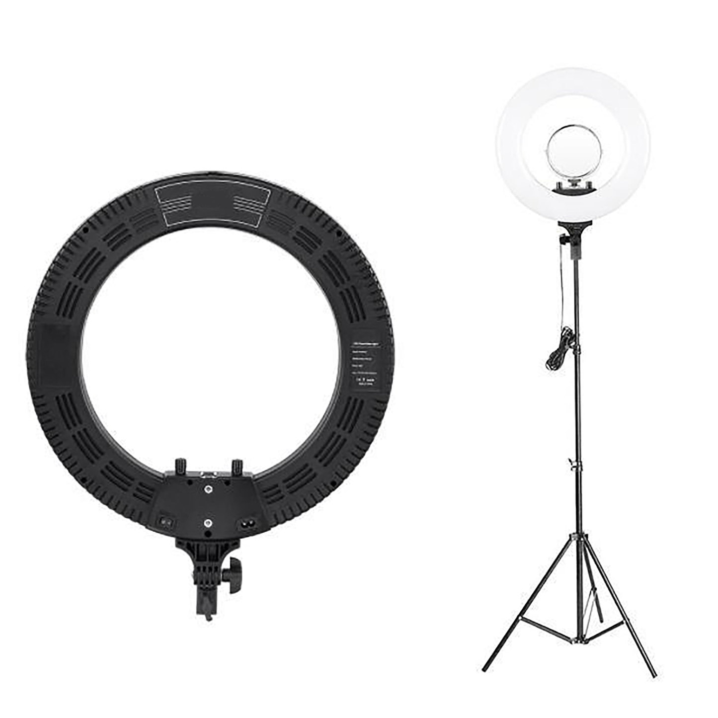 18" Professional Ring Light with Phone & Camera Holder