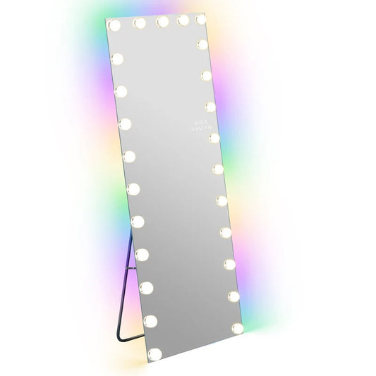 LUXE Hollywood Vanity Mirror - Full Length with 22 or 25 Dimmable LED Bulbs & RGB