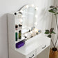 Elegant White Vanity Desk with Mirror, Storage & Drawers | Perfect Makeup Station