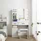 Elegant White Vanity Desk with Mirror, Storage & Drawers | Perfect Makeup Station