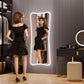 LUXE Full Length LED Dressing Mirror with 7 Dynamic Lighting Modes