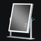 Portable LED Strip Mirror with Wireless Charging, Bluetooth Speaker, and 3 Light Modes