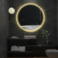 Smart Illuminate LED Round Lighted Vanity Mirror with Touch Screen and Anti-Fog Features