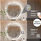 Bathroom Wall Mirror with Light Circle Backlit LED Bath Vanity Mirror Defog, 24 Inch