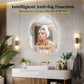 Irregular LED Bathroom Mirror with Backlit Lighting, Anti-Fog, and Touch Sensor