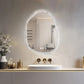 Irregular LED Bathroom Mirror with Backlit Lighting, Anti-Fog, and Touch Sensor