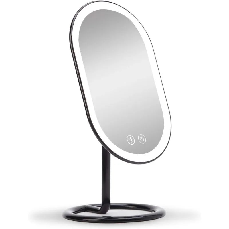 Vanity Makeup Mirror, Rechargeable with 3 Dimmable Light Settings and Dual Magnification