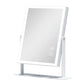 Portable LED Strip Mirror with Wireless Charging, Bluetooth Speaker, and 3 Light Modes