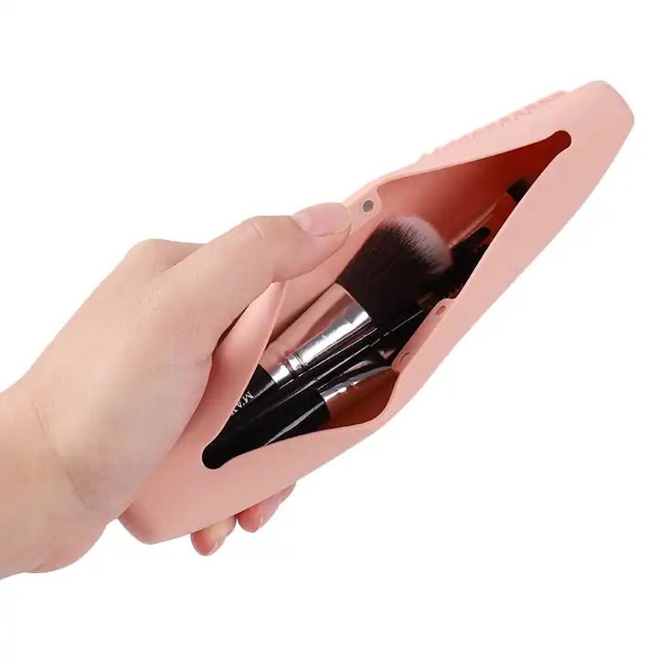 Silicone Makeup Brush Holder with Magnetic Closure Set of 3